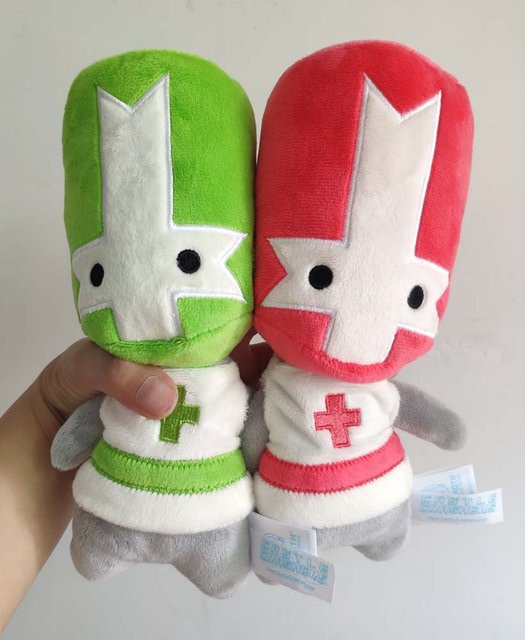 Yiran toy Castle Crashers Ritter, Plüschtier, Rot, Orange, 20cm, ab 14 Jahren - Bild 1