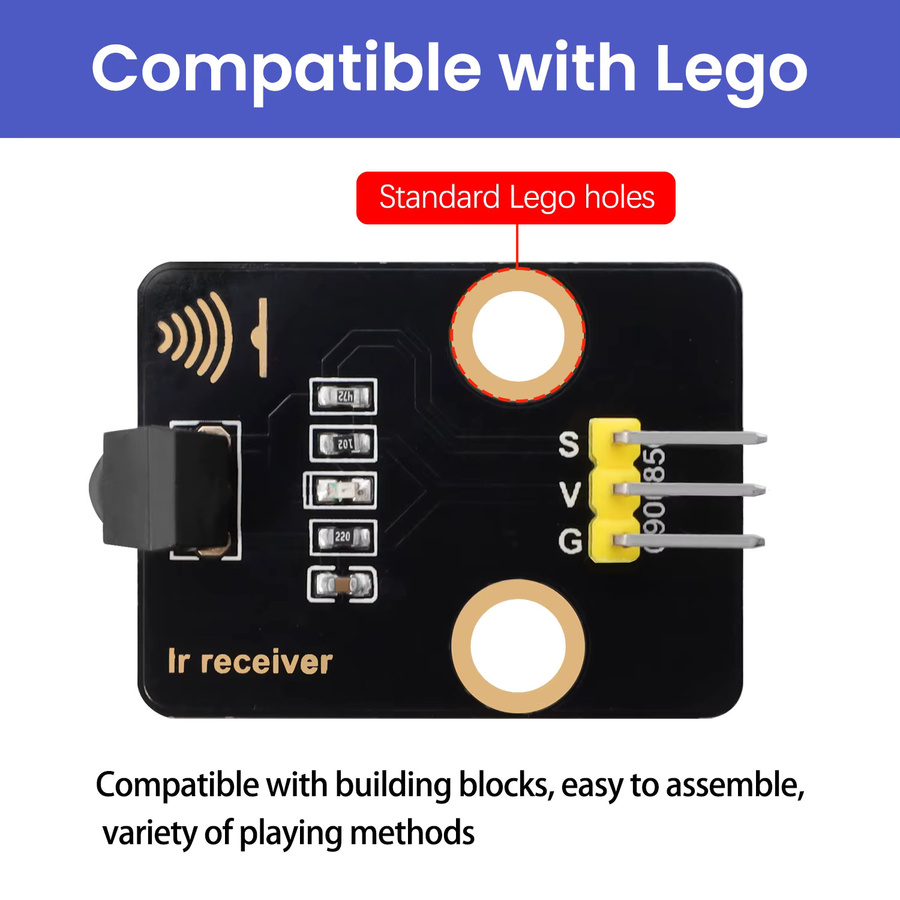 Keyestudio Infrarot-Empfänger und Sendermodul kompatibel mit Arduino, Raspberry Pi und Lego für die Sicherheitsüberwachung - Bild 2