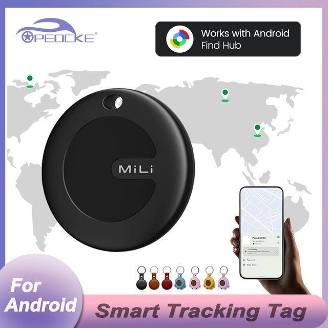 MiLi ITag Bluetooth-Tracker für Google Find My Device zur Anti-Verlust-Ortung für Android, erhältlich in Schwarz oder Weiß - Bild 1