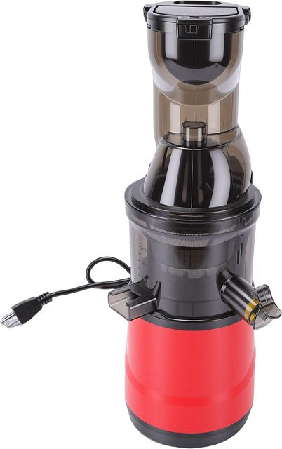 Aimo Slow Juicer Kaltpressentsafter mit 350W und breitem Einfüllschacht zur Fruchtfleischtrennung in Grau - Bild 1