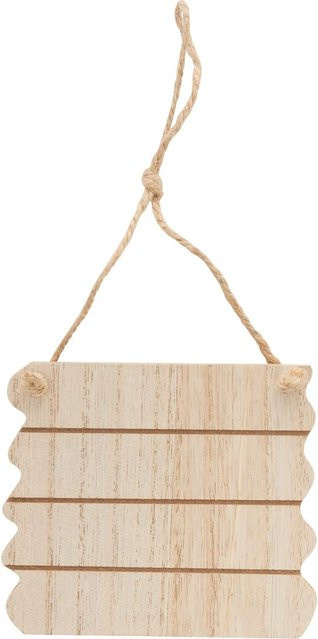 VBS Holz-Schild Planke aus MDF-Holz in Beige zum Aufhängen - Bild 1