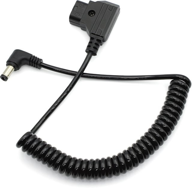 HBXINTAO D-Tap auf DC 5,5 x 2,5 mm Adapterkabel für DC-Monitore und DSLR Rigs, schwarz - Bild 1