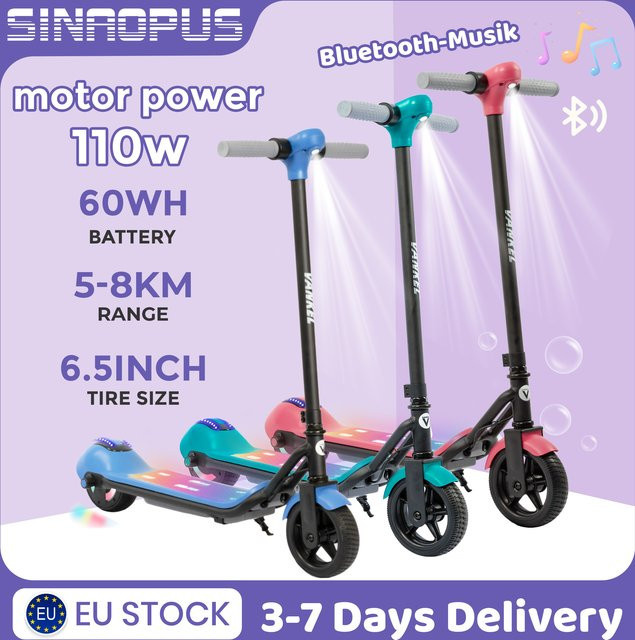 Sinaopus Elektroroller, Kinder-E-Scooter, ab 6 Jahre - Bild 1