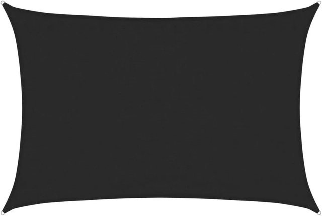 Furnicato Sonnensegel aus HDPE in Schwarz, Rechteckig, 5 x 5 m - Bild 1