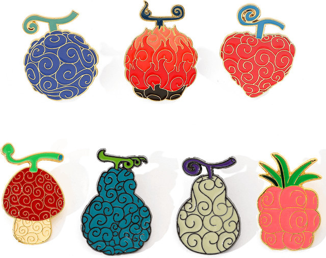Bandai Brosche Anime Emaille-Pins, Teufelsfrucht-Abzeichen - Bild 1