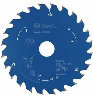 Bosch Expert Wood Kreissägeblatt mit 24 Zähnen, Durchmesser: 120 mm, Bohrung: 20 mm - Bild 1