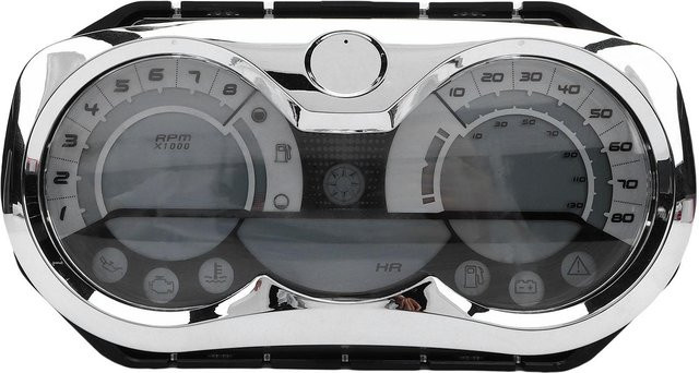 LCD Digital Jet Ski Tachometer 278002326 Digitalanzeige mit Chromblende in Grau für Sea Doo 4 TEC LTD SC STD WAKE - Bild 1