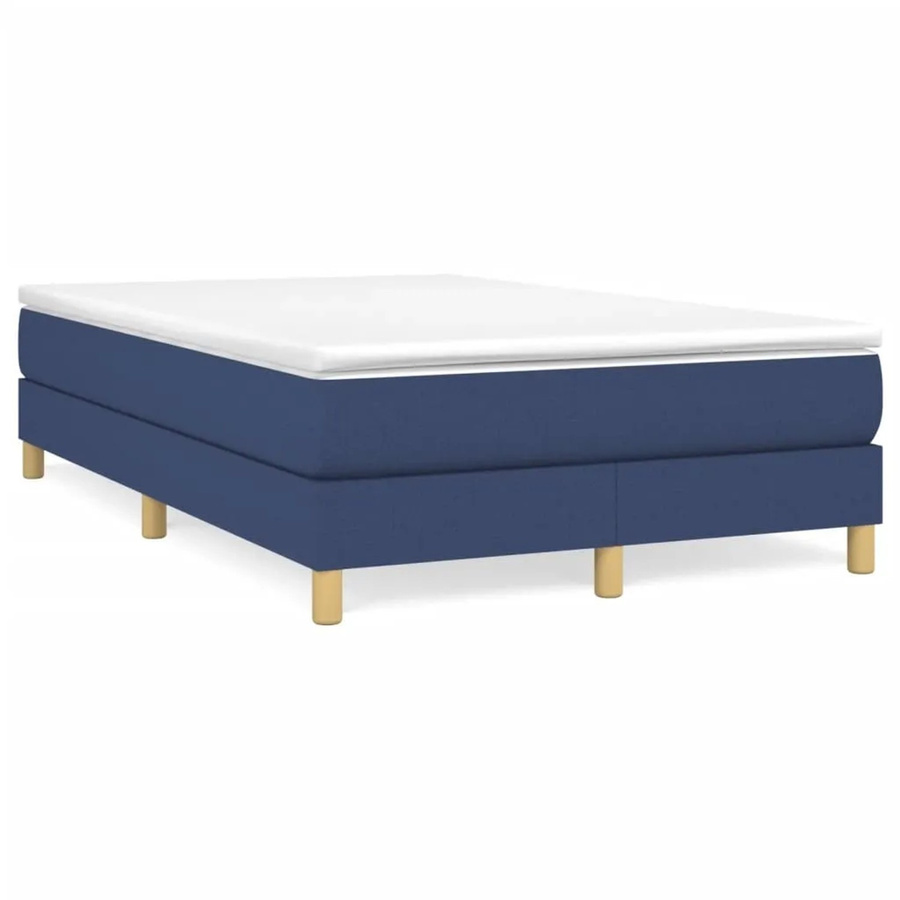 vidaXL Boxspringbett Blau mit Stoffbezug B/T/H: 120 x 200 x 203 cm - Bild 2