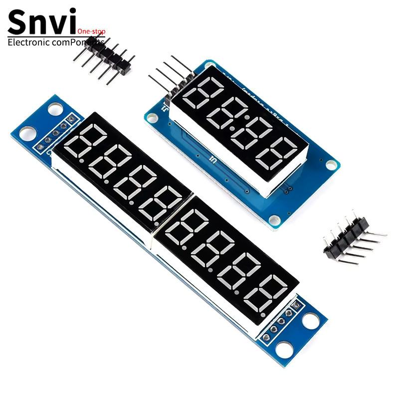 Snvi TM1637 4 Bits MAX7219 8-Bit Digital-LED-Anzeigemodul 7 Segment 0,36 Zoll Uhr mit roter Anode und vier seriellen Treibern - Bild 2