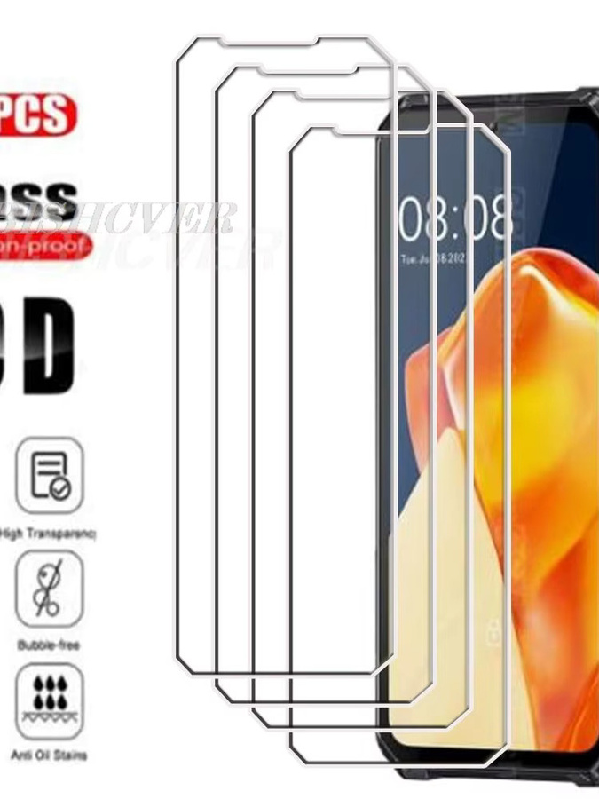 4er-Pack Gehärtetes Glas für Blackview Oscal Tank 1, 6,78 Zoll, Transparent - Bild 7
