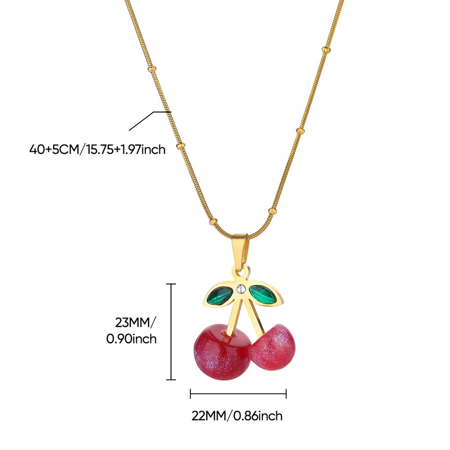 HPTOTMG Halskette Edelstahl, Gold, Zirkonia, Perle, Damen - Bild 2