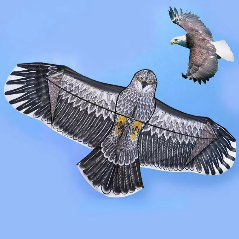 Anti Bird Flying Hawk Kite Adlerdrachen als Vogelscheuche und Lockvogel zur Schädlingsbekämpfung in Grün und Multicolour - Bild 2