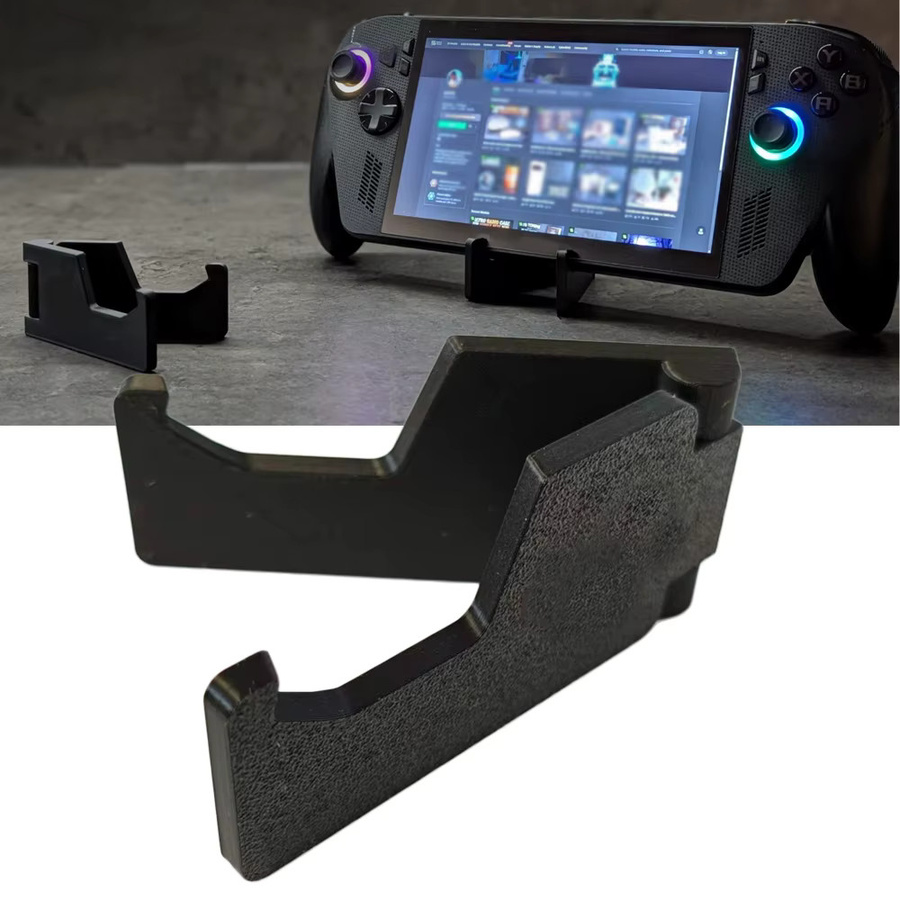 Faltbarer Ständerhalter für Asus ROG Ally X in Schwarz, tragbarer 3D-gedruckter Reisehalter und zusammenklappbare Dreieckshaltung für Schreibtisch und Bett - Bild 2