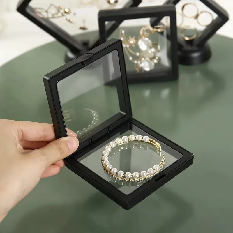 Schmuck Aufbewahrungskoffer, transparent, Kunststoff - Bild 4