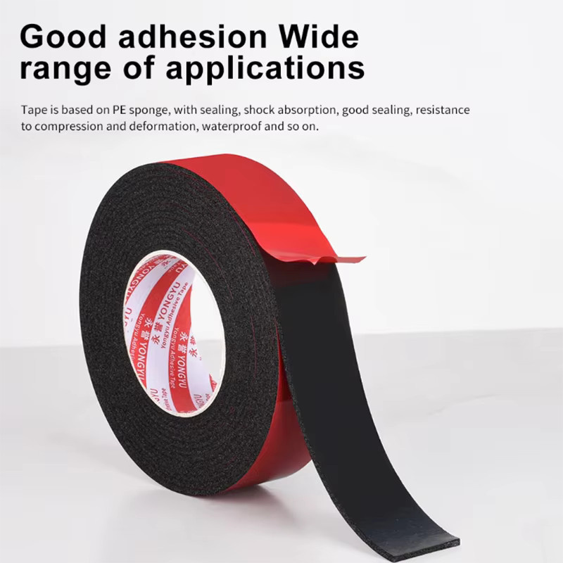 Doppelseitiges PE-Schaum-Klebeband in Rot, 10 m Länge, ideal für Kunststoff, Glas und Metall - Bild 3