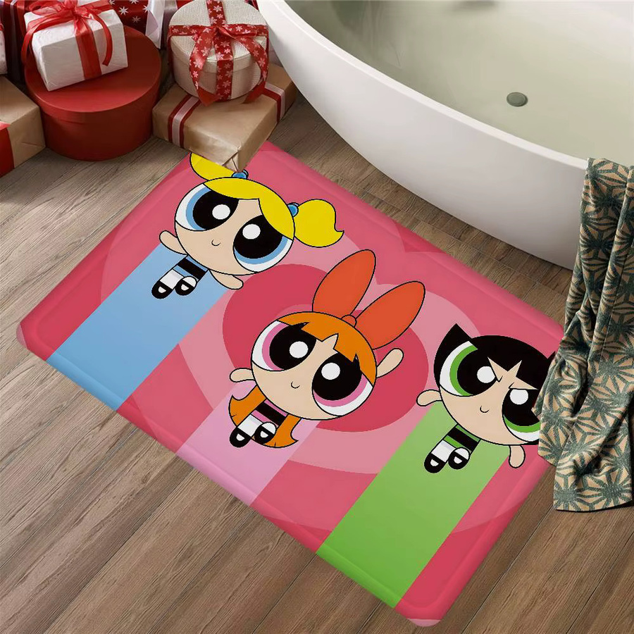Rutschfeste Badezimmermatte The Powerpuff Girls von Potdemiel in Multicolour, B/T: 60 x 40 cm - Bild 3