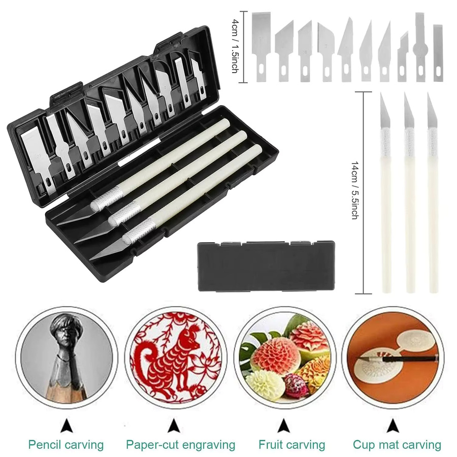 Creality 3D Druck Werkzeug Kit mit Scalpel #11 aus gehärtetem Stahl zum Entgraten und Gravieren - Bild 3