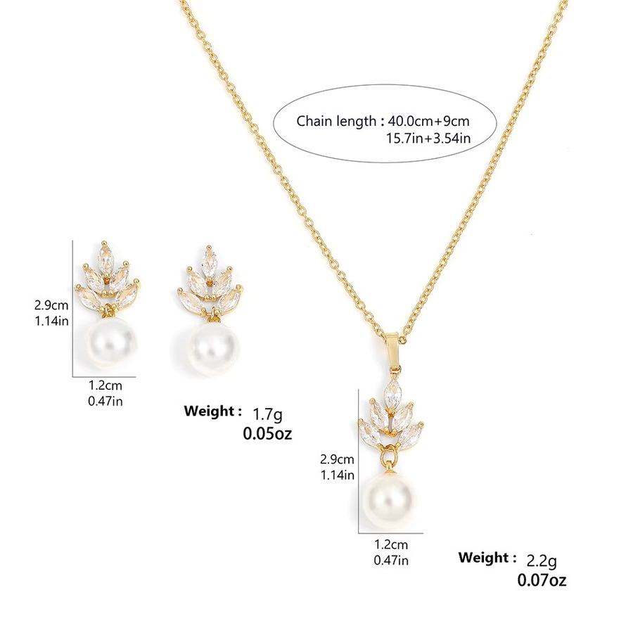 ZAKOL Schmuck-Set, Perle, Zirkonia, Silber, Unisex - Bild 4
