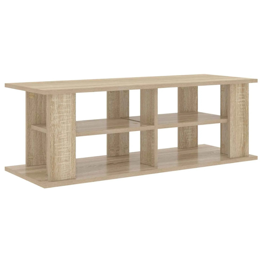vidaXL TV-Ständer in Sonoma-Eiche, moderner Medientisch mit Ablagefächern, B/T/H: 96 x 35 x 33,5 cm - Bild 2
