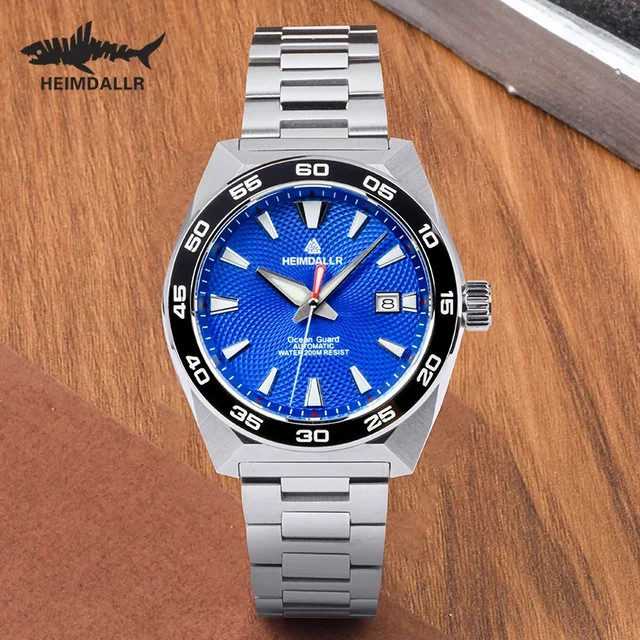 Heimdallr Monster GS Diver Herrenuhr, Automatik, Edelstahl, 43 mm, Blau - Bild 1