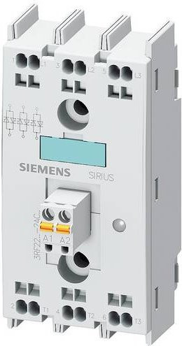 Siemens Halbleiterrelais 3RF22552AC45 55A Nullspannungsschaltend mit max. 600 V/AC in Weiß - Bild 1