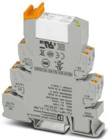 Phoenix Contact PLC-RPT-72UC/21-21/RW Relaisbaustein in Grau mit 72 V/DC Nennspannung, 6 A Schaltstrom und 2 Wechsler - Bild 1