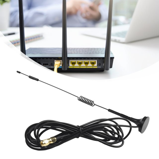 DAZZLEEX Antenne für Helium-LoRa-Miner mit SMA/RP-SMA-Stecker, 868MHz und 5.8dBi, Schwarz - Bild 1