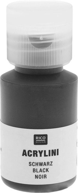 Rico Design Acrylini Acrylfarbe Schwarz - Bild 1