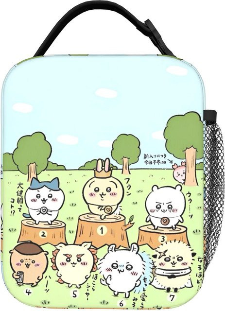 Bandai Chiikawa Cartoon Manga Isolierte Lunchtasche in Mehrfarbig, Tragbare Kühltasche für Lebensmittel - Bild 1