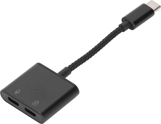 DIYelecs 2 in 1 USB-C Adapter mit AUX-Buchse und USB-C PD 60W Schnellladefunktion in Schwarz - Bild 1