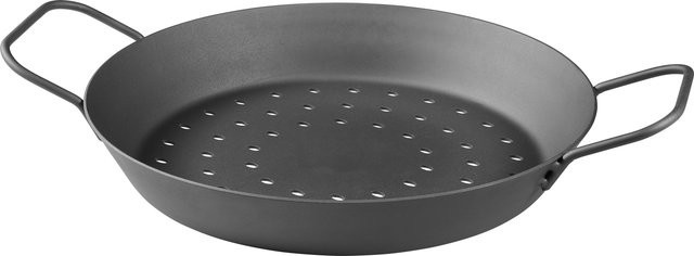 GRILLMEISTER Eisenpfanne mit Servierbrett, Durchmesser: 32 cm und 28 cm - Bild 1