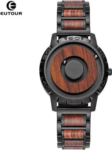 EUTOUR Armbanduhr Quarz, Edelstahl, Schwarz, Herren - Bild 1