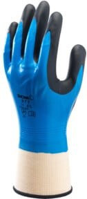 Montagehandschuh Showa 377 in Blau, Größe M, mit Nitrilbeschichtung und EN 388 Schutzstandard - Bild 1