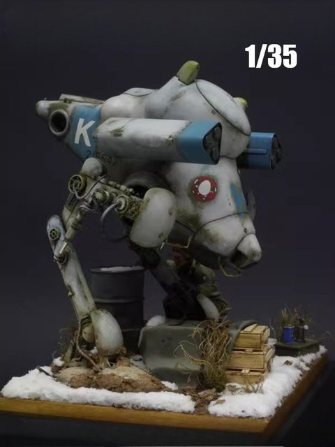 EVANOVM Zweibeiniger Mecha, Modellbausatz, 1/35, Gießharz, unbemalt - Bild 1