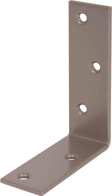 GAH Alberts Duravis Balkenwinkel ungleichsch anschließend Duplexbeschichtet Perlbeige B: 75 mm, H: 100 mm, T: 30 mm - Bild 1