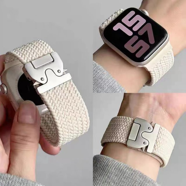 NEY Uhrenarmband Textil/NATO, Weiß, Unisex - Bild 1