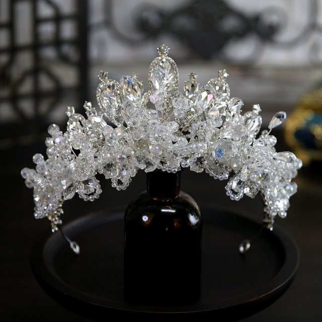 urbanlife Diadem, Kristall, Silber, Damen - Bild 1