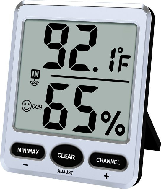 Urageuxy Intelligentes digitales Hygrometer-Thermometer mit hoher Genauigkeit für Babyzimmer, Gewächshaus, Büro und Schlafzimmer - Bild 1