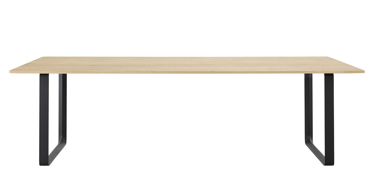 Muuto 70 70 Tisch in Eiche und Beige, rechteckig, B/T/H: 73 x 73 x 73 cm - Bild 2