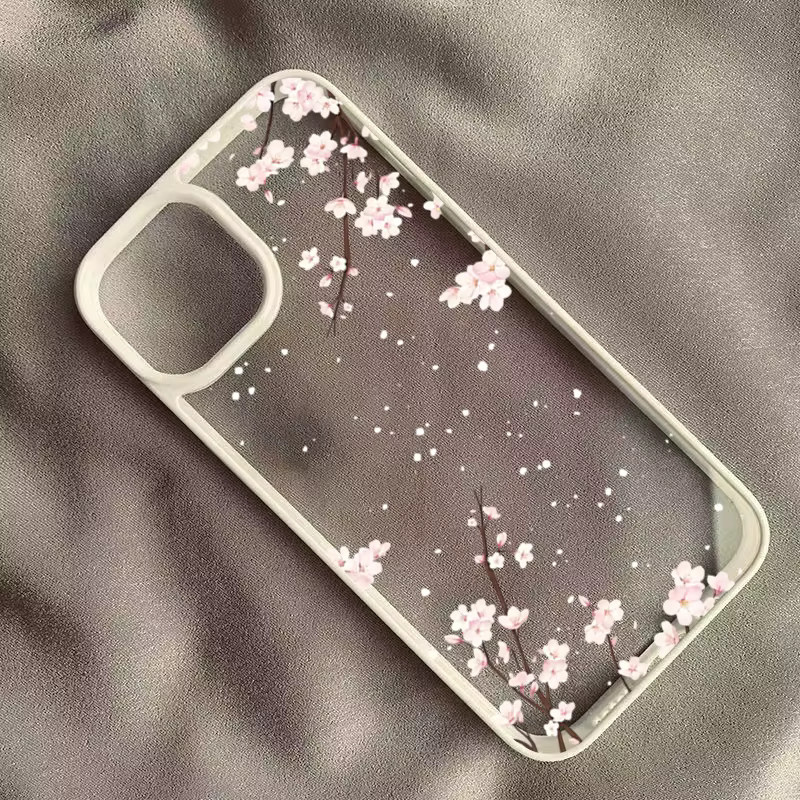 Samsung Handyhülle mit Kirschblüten Blumenmuster, stoßfeste Schutzhülle für Galaxy S26 S25 S24 Ultra S23 S21FE A56 A55 A54 A53 A16 A15 A35 A34 - Bild 1