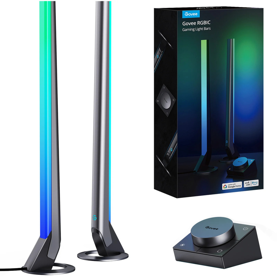 Govee Gaming Smart Light Bars RGBIC LED-Tischleuchten in Schwarz und Weiß - Bild 1