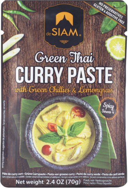 deSIAM Green Thai Curry Paste scharf 70 g - Bild 1