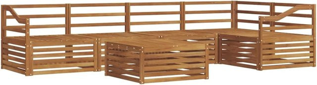 vidaXL Outdoor-Sofagarnitur 6-teilig aus Massivholz Akazie in Braun - Bild 1
