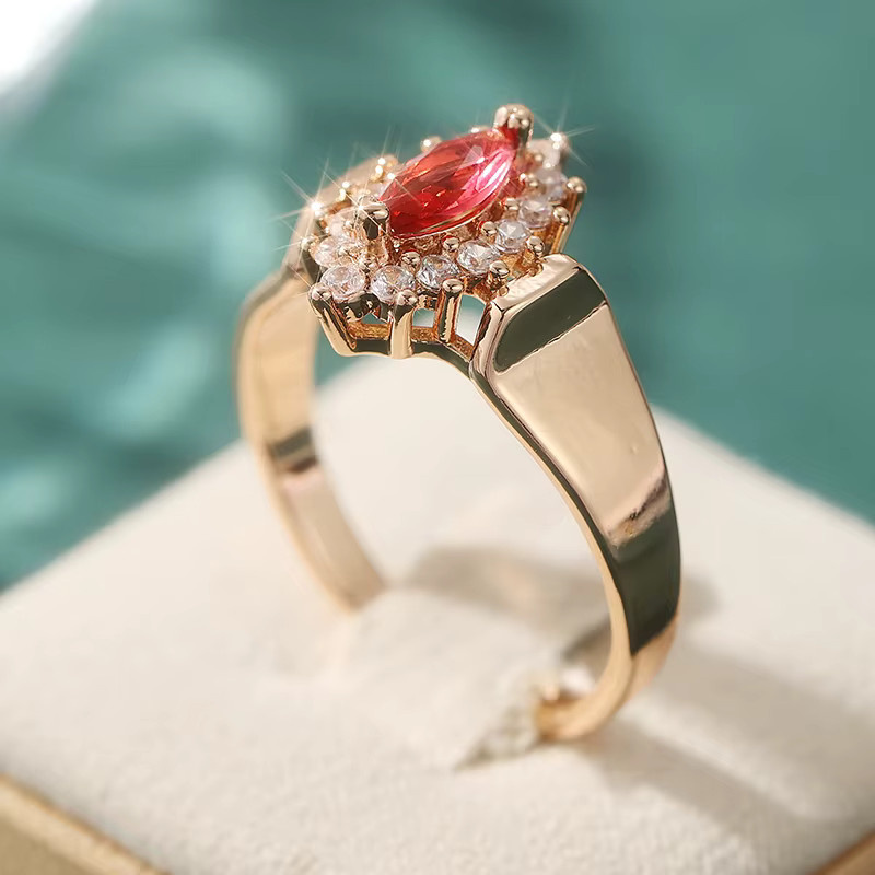 YoYo Ring, Roségold, Zirkonia, Damen, Vintage - Bild 3
