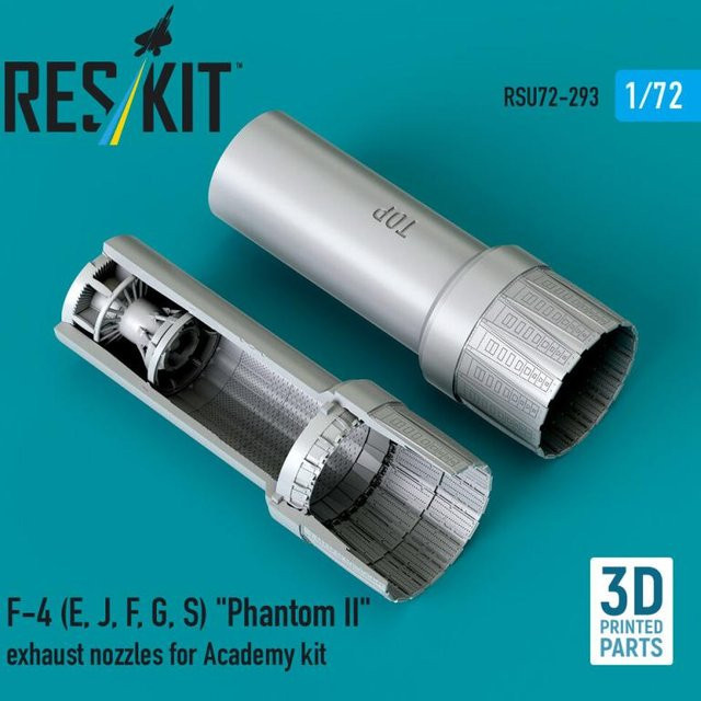 Academy F-4 Phantom II Exhaust nozzles, 3D Printed - Bild 1