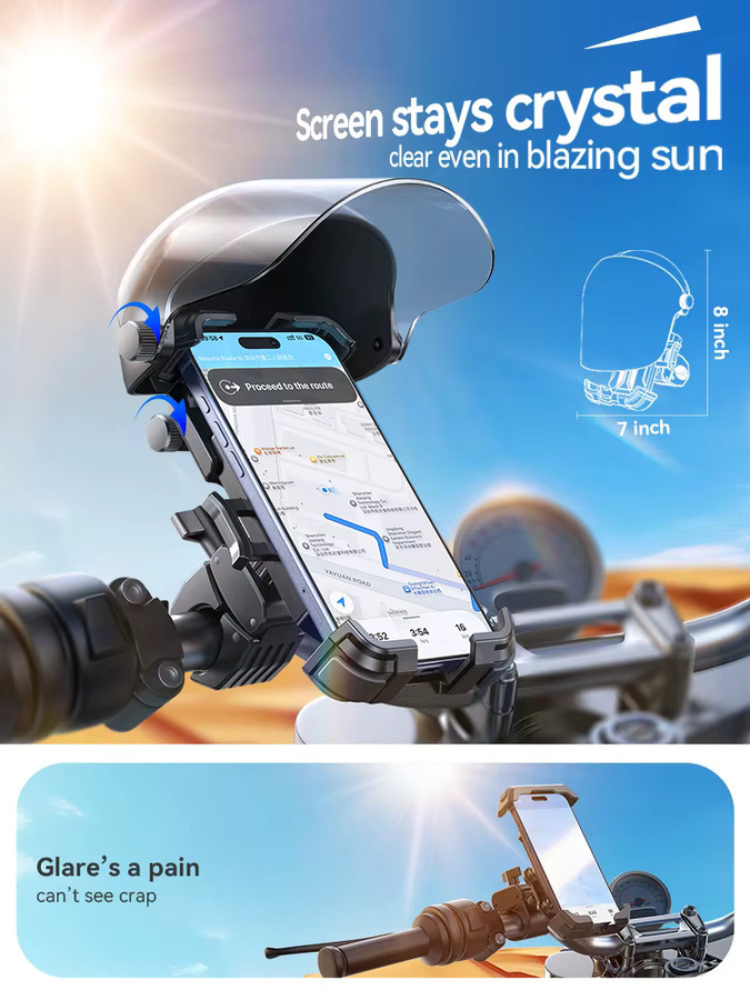 Joyroom Fahrrad-Handyhalterung JR-ZS526 mit Helmhalterung, 360 Grad drehbar, elektrisch, Schwarz - Bild 2