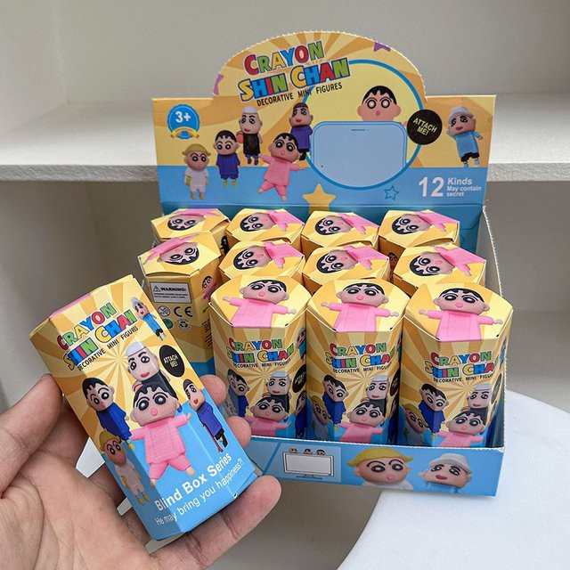 Bandai Crayon Shin Chan Blind Box, Mini-Figuren, 12 Arten, ab 3 Jahren - Bild 1
