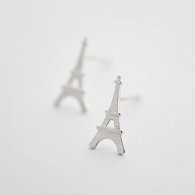 Ohrstecker 925 Silber, Eiffelturm, Damen - Bild 1