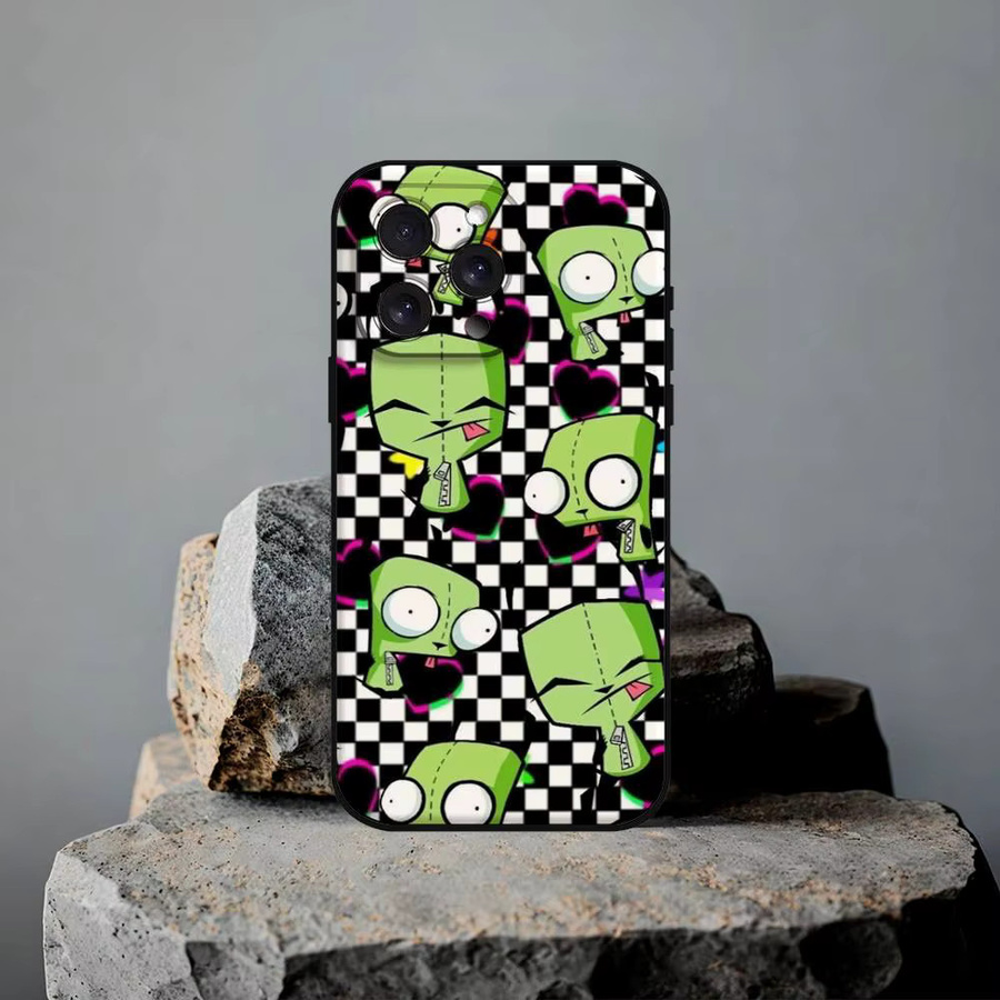 I-Invader Zim Anime Handyhülle für iPhone 16 15 14 13 12 11 Pro Max Plus Mini XR XS SE in Multicolour - Bild 4