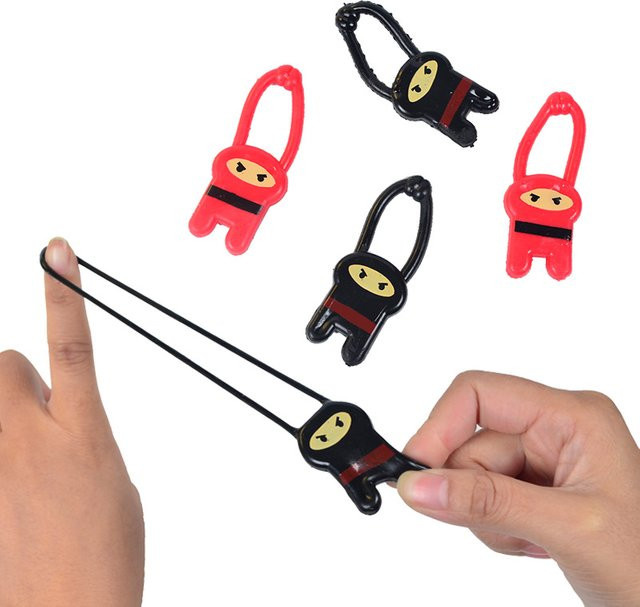 Meade Ninja Finger Katapult, interaktives Spielzeug, Kunststoff, Bunt / Mehrfarbig - Bild 1